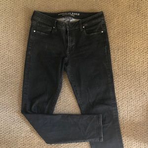 American Eagle black skinny jeans.